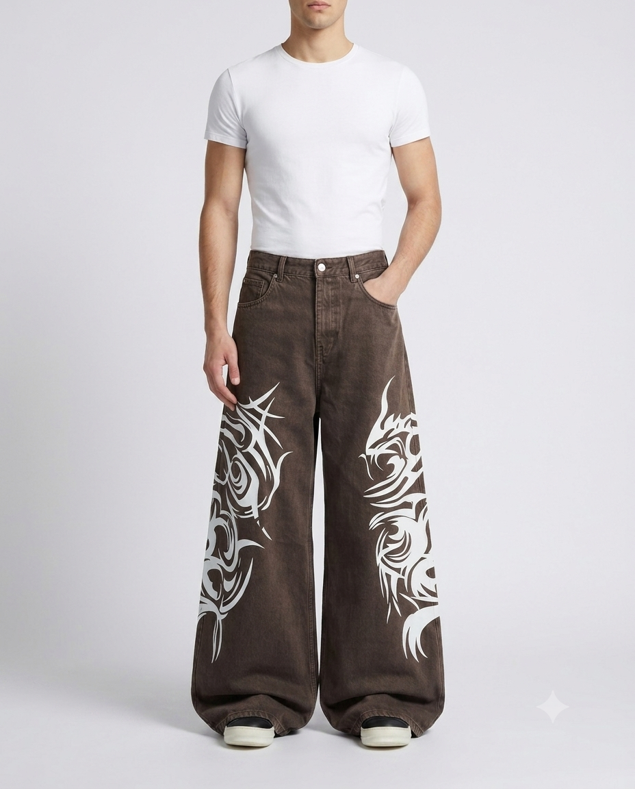Boulevard Jeans Dark Weave on model — seated fit view