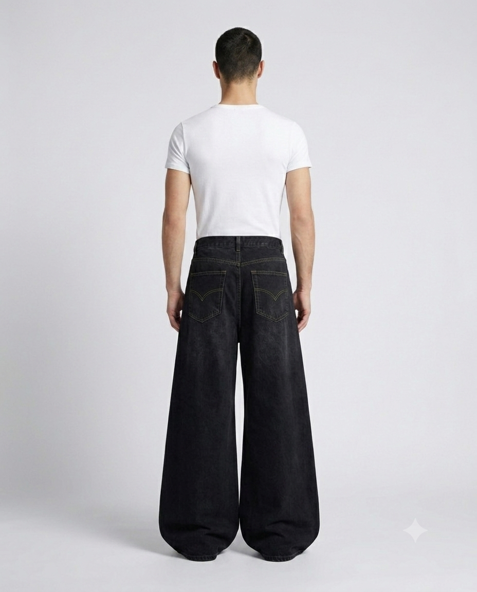 Slack Jeans — Totem Clay on model — back view