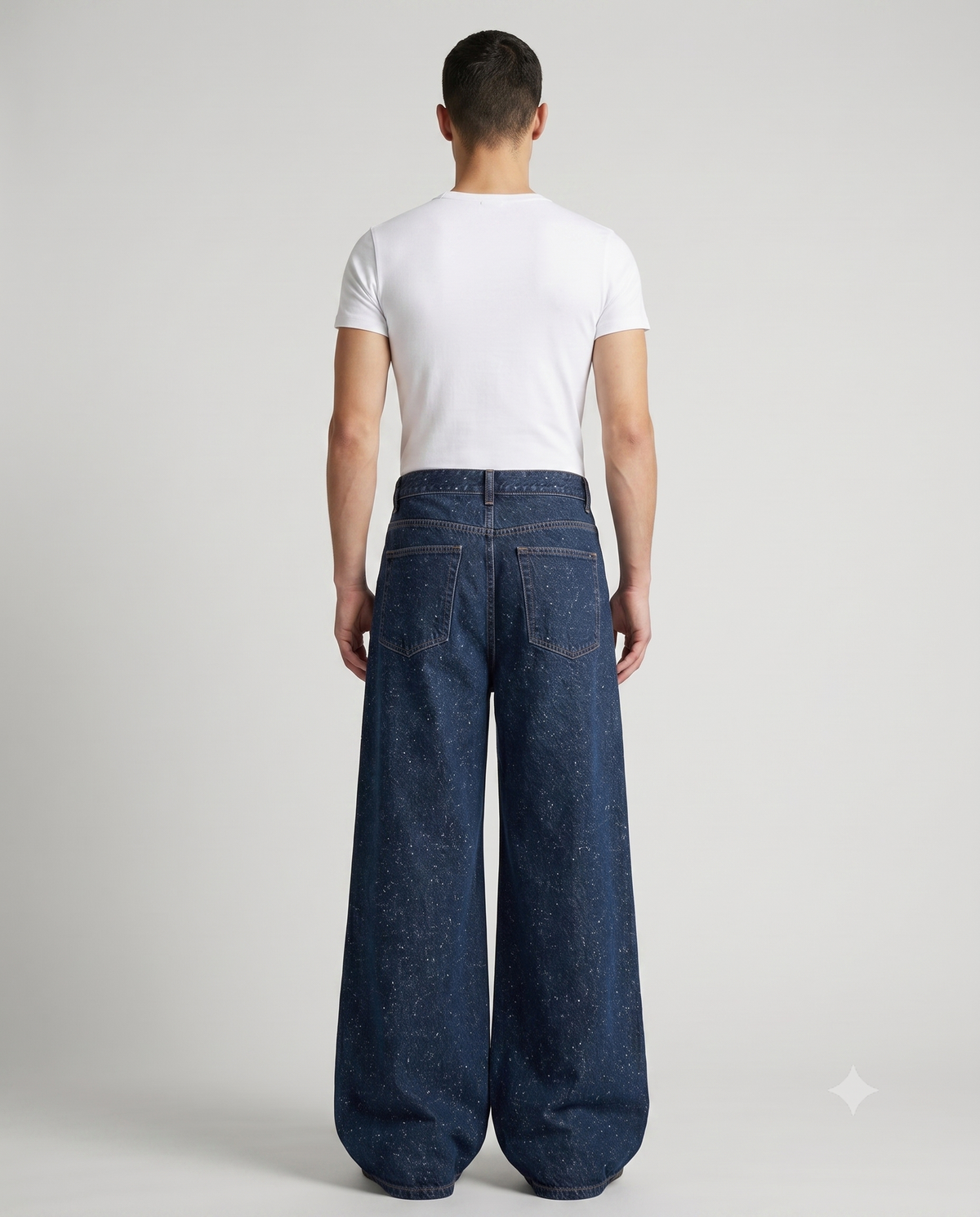 Slack Jeans — Vine Wash on model — back view