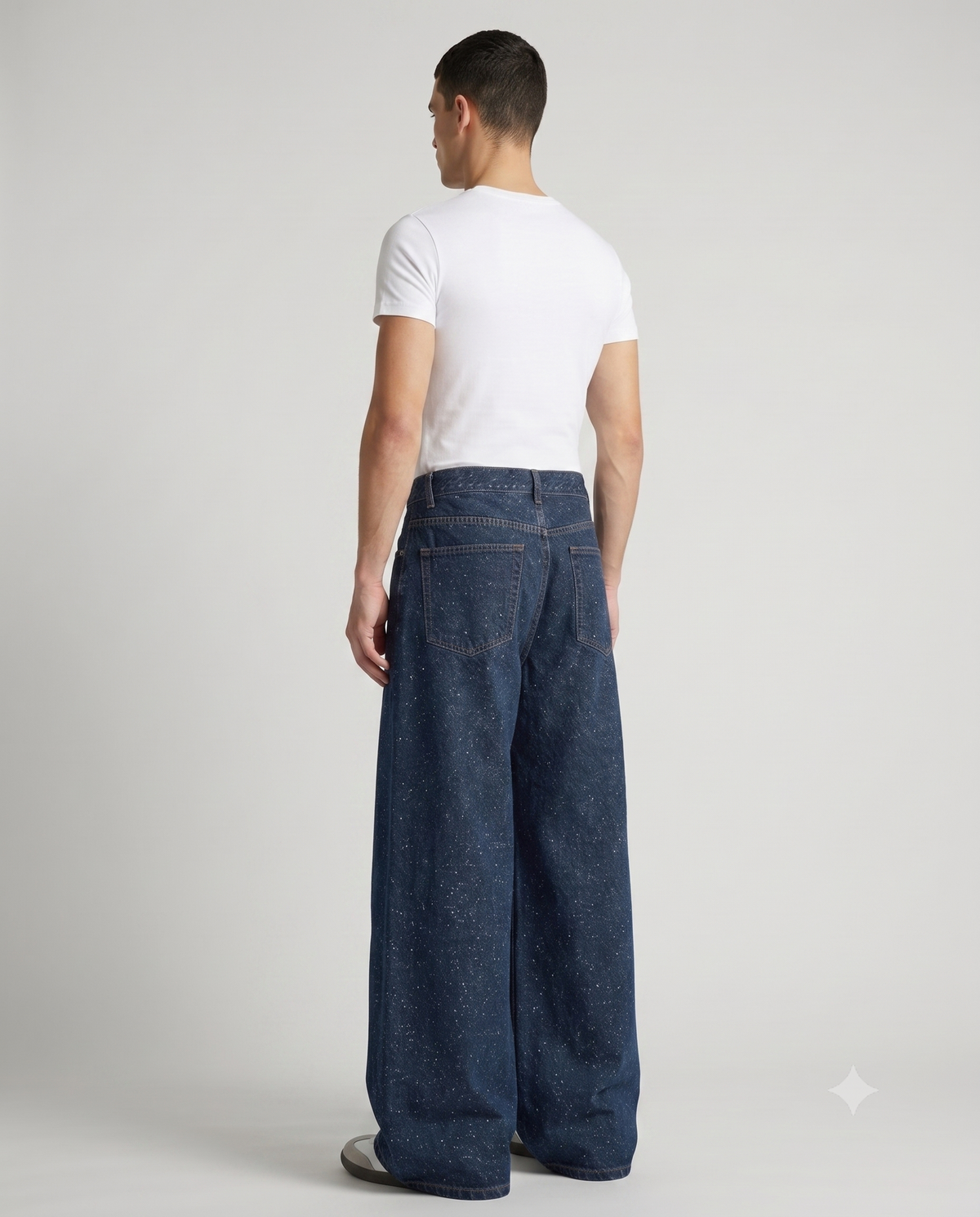 Slack Jeans — Vine Wash on model — three-quarter view