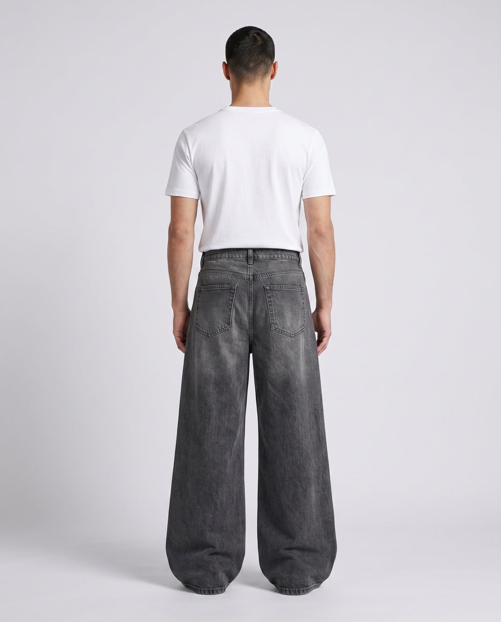 Easy Jeans — City Black on model — back view