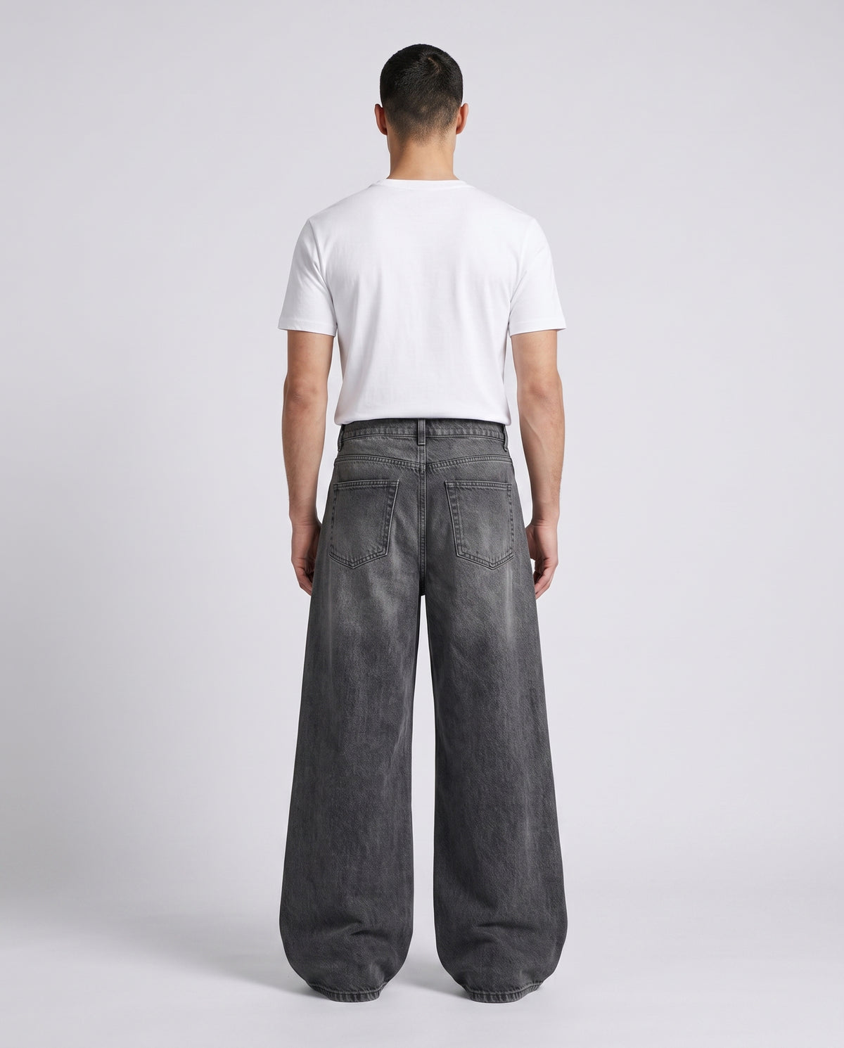 Easy Jeans — City Black on model — back view