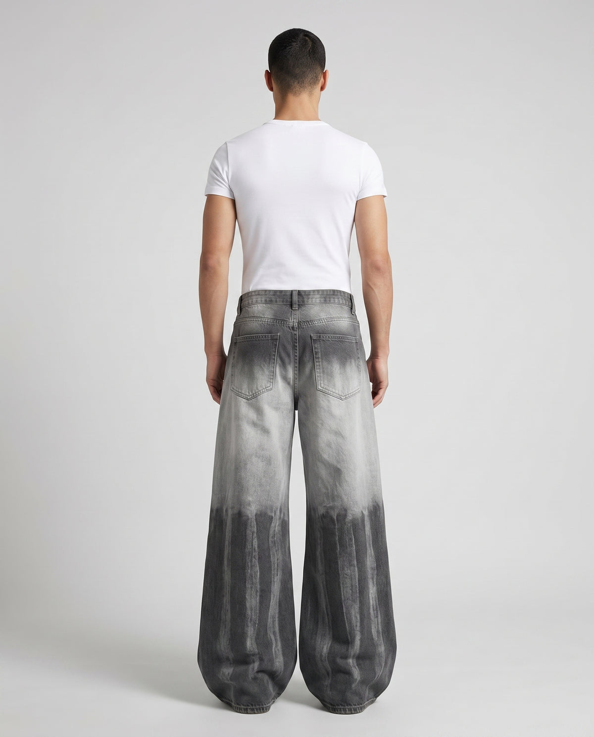 Big Easy Jeans — Gradient Dusk on model — back view