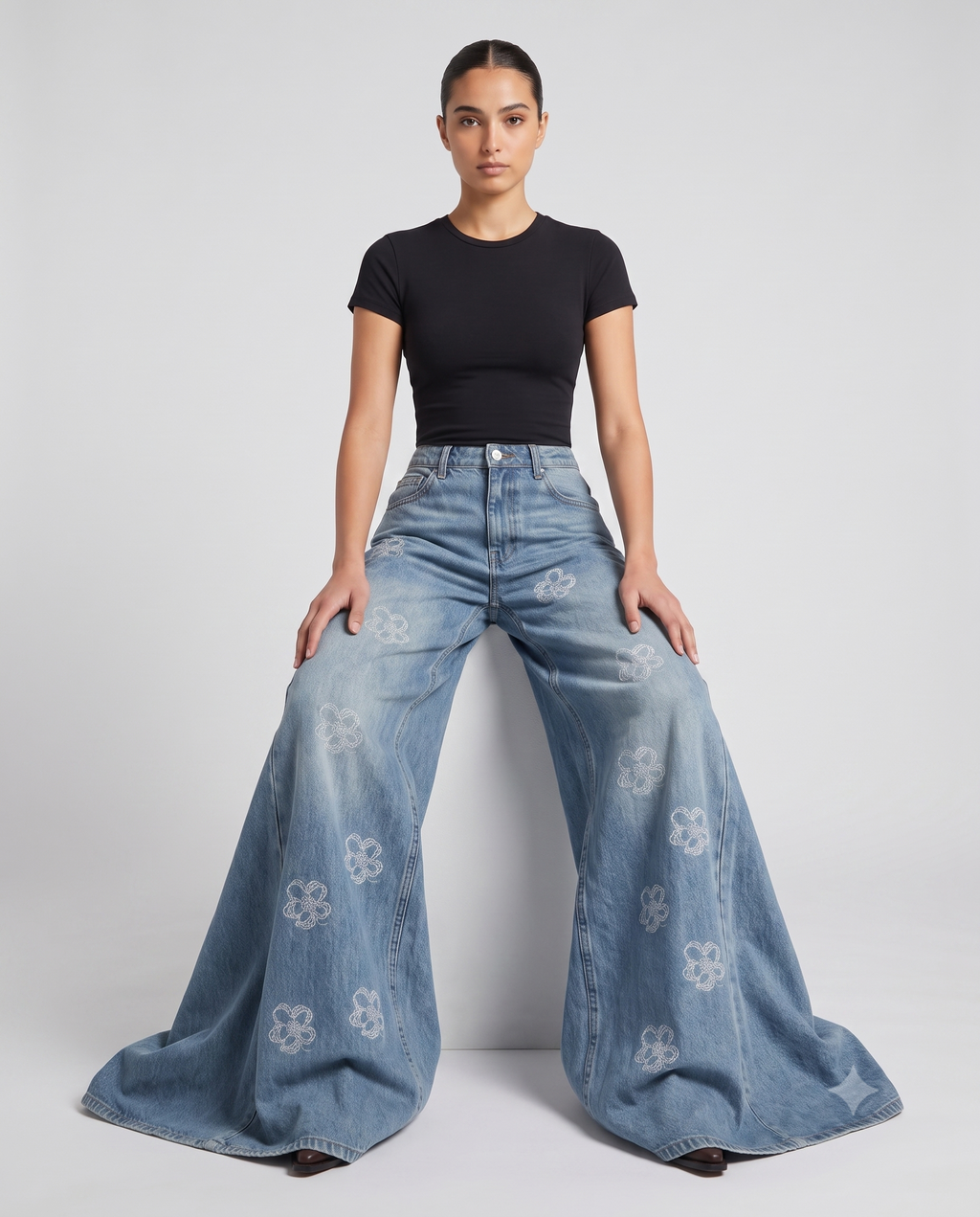 Cooper Jeans — Lantern Black on model — back view