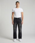 Easy Embroidered Jeans Desert Star on model — classic straight fit