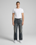 Easy Jeans Schoolyard Blue on model — classic straight fit